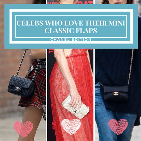 celebrities with chanel flap bag images|10 Celebs Who Seriously Love Their Chanel Mini Classic Flaps.